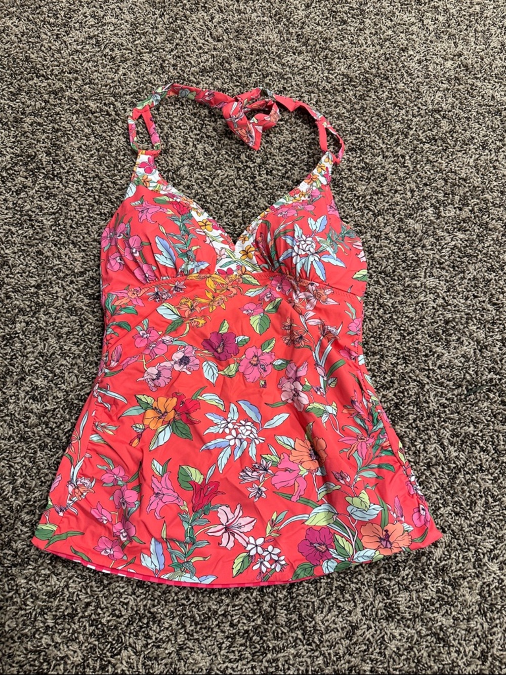 Tommy Bahama Red Floral Swim Tankini